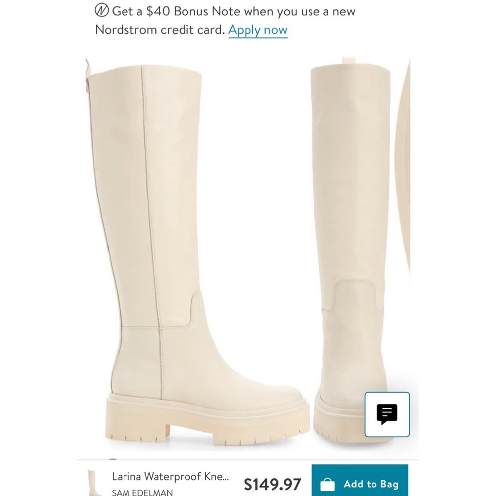 Sam Edelman Waterproof Knee High Platform Boot